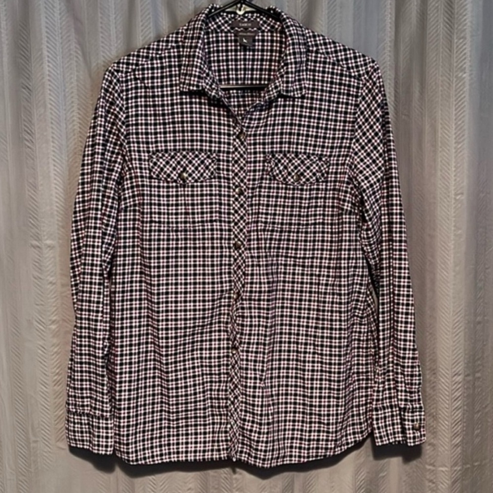 Eddie Bauer Classic Fit Plaid Top